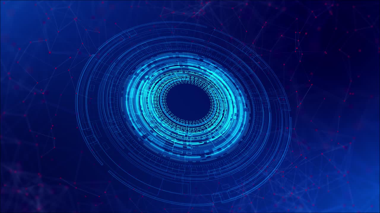 Digital 4k futuristic tunnel metaverse ai cyberpunk big data deep learning scifi hologram tunnel 3d
