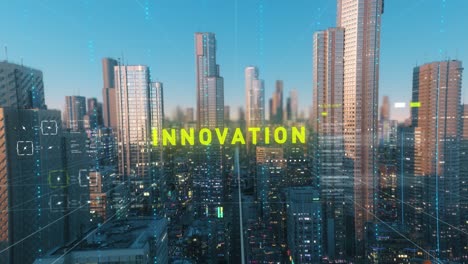 digital abstract smart city innovation title