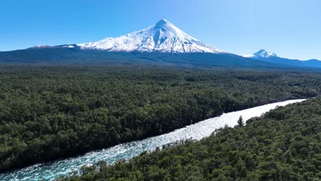 osorno vulcan at petrohue in los lagos chile