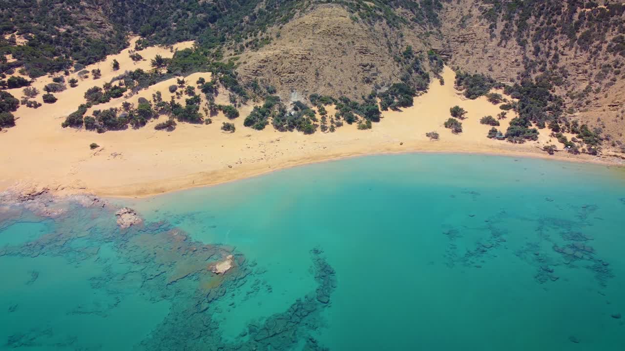 The tropical and scenic nudist beach of Agios Ioannis on Gavdos island