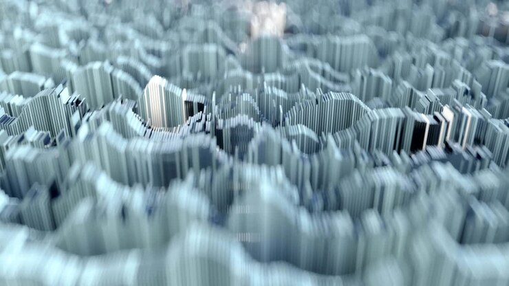 4K Abstract Topographic Waveform.