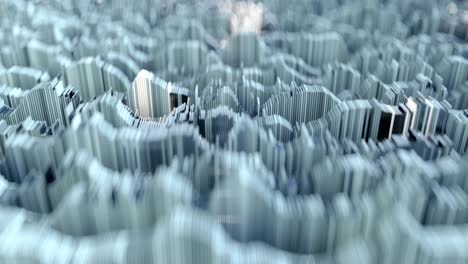 la forma de onda topográfica abstracta de 4k.