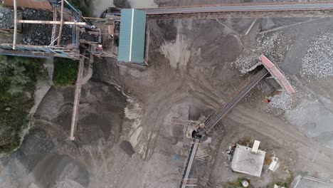 cantera para la minería vista aérea