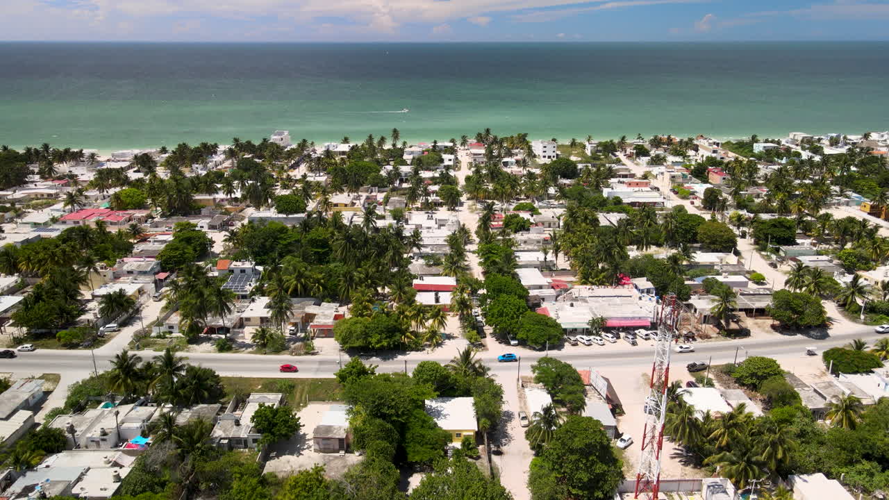 vista del pueblo de chixchulub en yucatan
