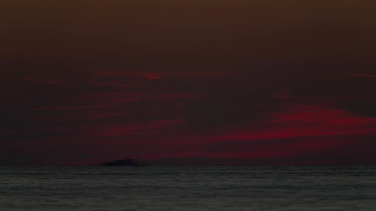 태국: 은 해가 지는 하늘, 바다, 가까운 4k 타임 스