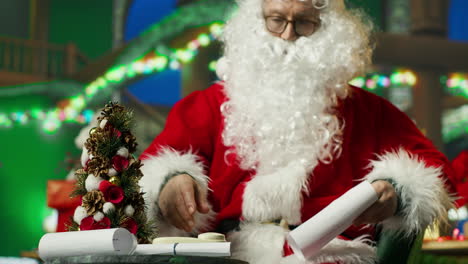 papá noel en el teléfono