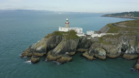 panorámica aérea, material de archivo 4k, faro baily
