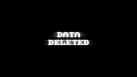 data deleted