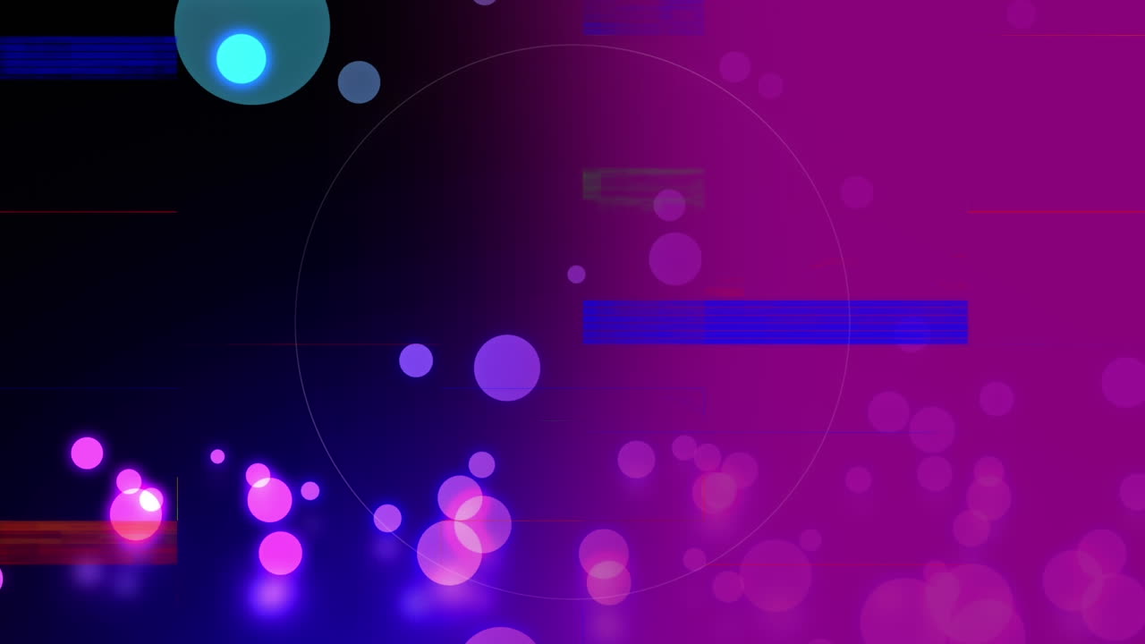 Purple bubble falling on floor while a circle explosing and there are sizzle too