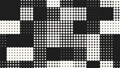 a mesmerizing image featuring a grid of black and white dots forming a checkerboard pattern that repeats to create a visually captivating design