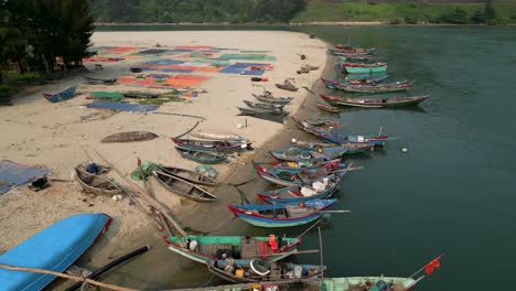 fishing boats on the beach