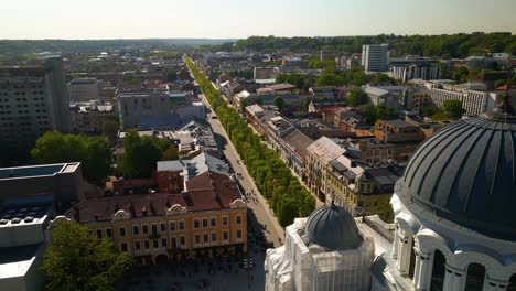 toma aérea de la iglesia de st