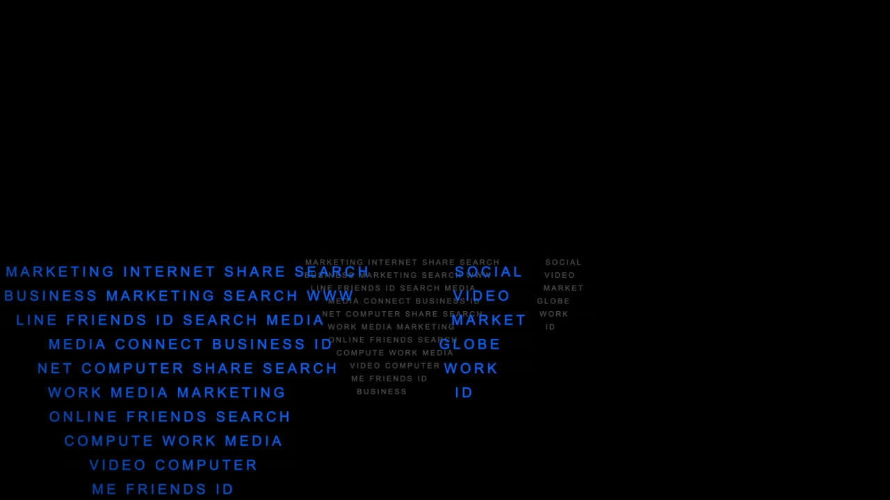 palabras de la comunidad en línea que forman el mapa del mundo