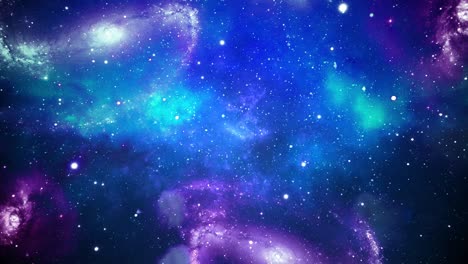 3d fly through in a space galaxy in universe singularity big bang space flight into a star field loop animation.
