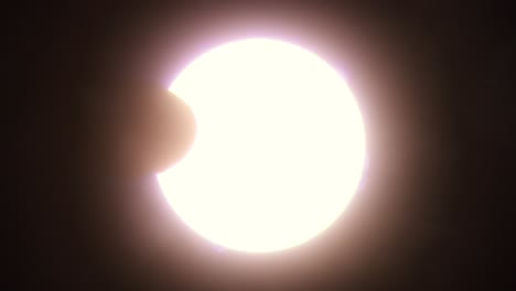 martian solar eclipse as the moon phobos passes in front of the sun as seen from the surface of mars