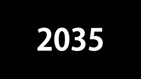 2035 text animation motion graphics