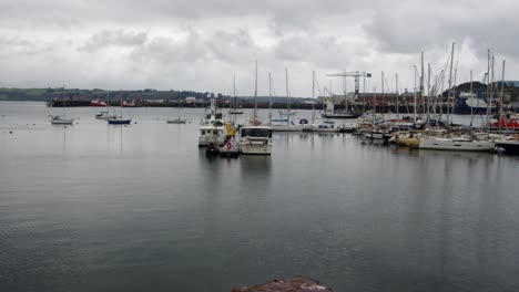 wide-Shot-of-Falmouth-Marina-with-docks-in-background