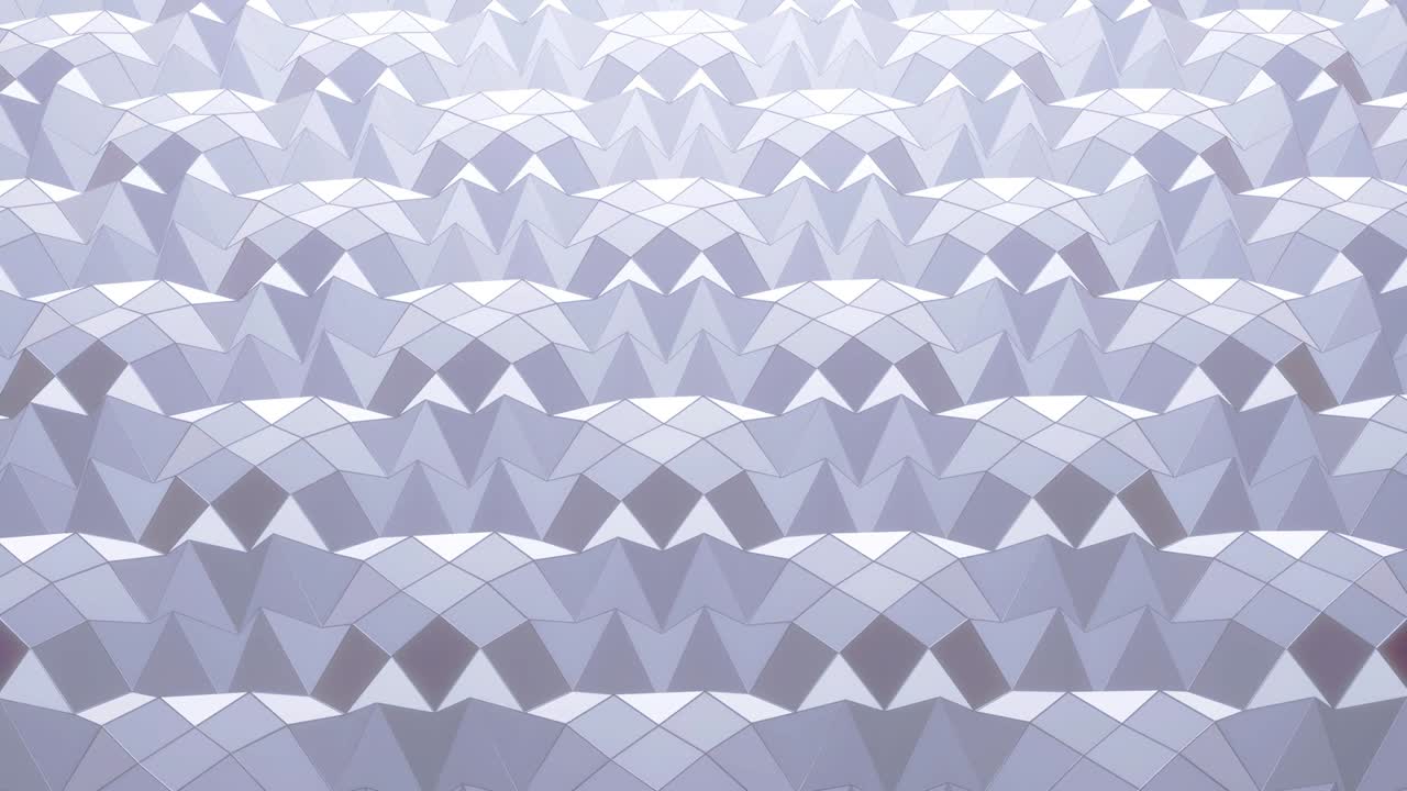 스타일리시 백 크리에이티브 추상 저 폴리 배경 4k, 추상적인 파동은 반이는 표면에서 루프로 움직입니다, 부드러운 부드러운 시엄리스 애니메이션, 간단한 미니멀리즘 기하학 bg.