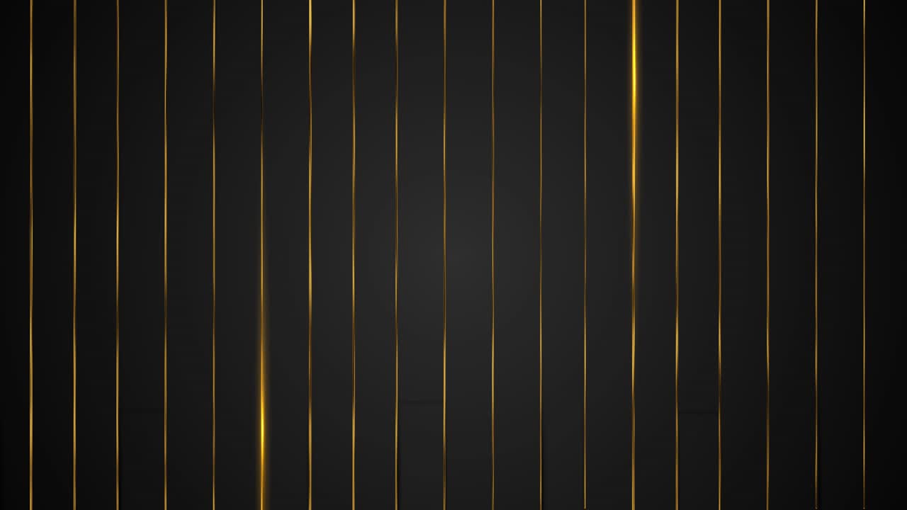 Stylish gold frame luxurious and festive design sparkling particles and bokeh effects on a dark