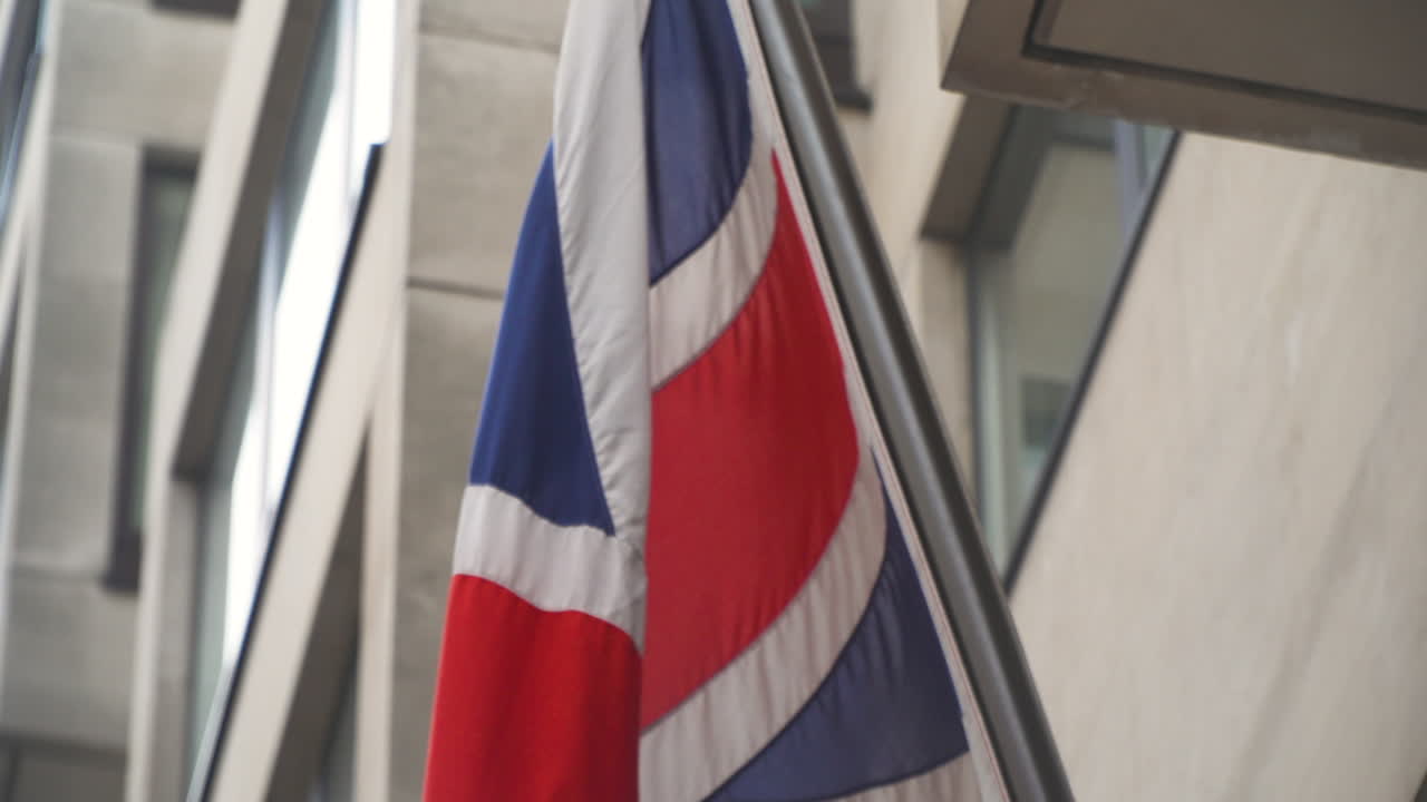 Great Britain Flag Union Jack in LondonThe Union Jack, is the national flag of the United Kingdom. The flag also has official status in Canada