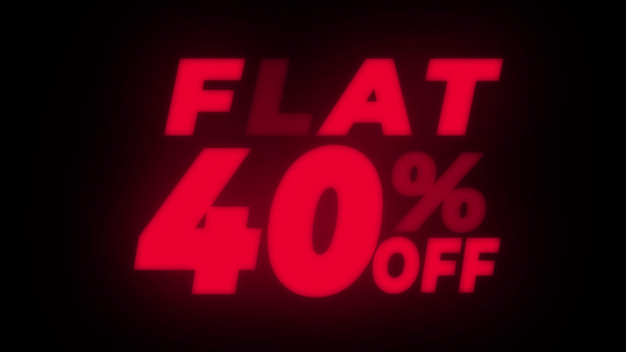 40% Off Promotion Banner
