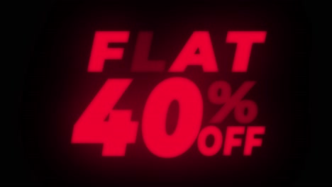 40% off promotion banner