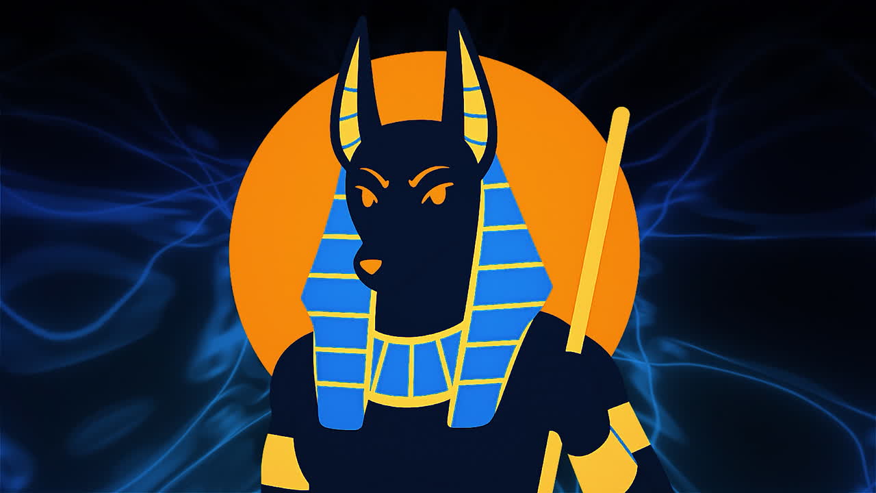 Anubis Egyptian God Illustration