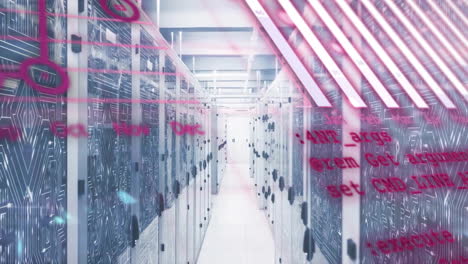 Animation-Der-Datenverarbeitung-über-Computerserver