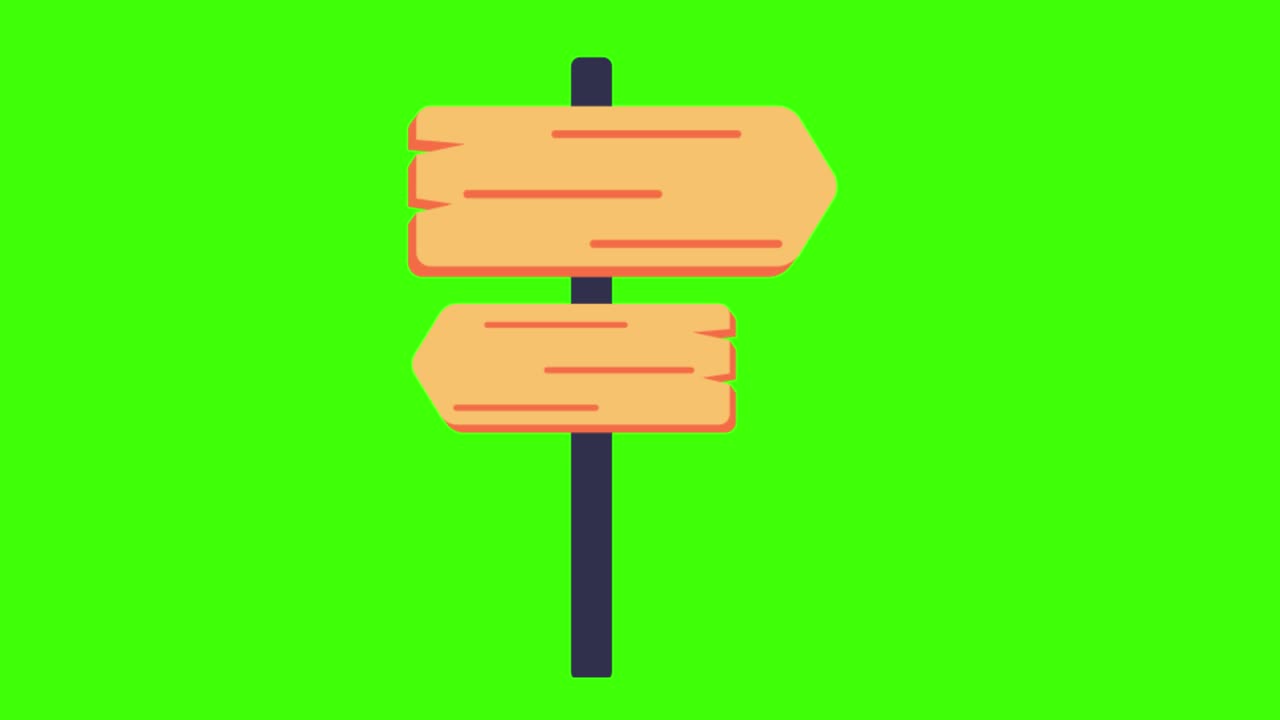 초록색 화면에 표시 아이콘의 애니메이션