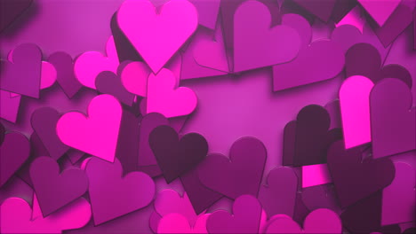 animación primer movimiento corazones románticos en el día de san valentín 28