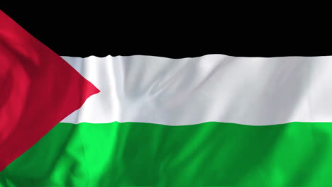 animation of flag of palestine waving