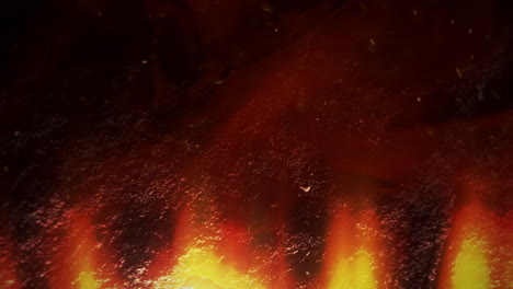 cinematic theme with red hot lava and motion camera on dark background 1