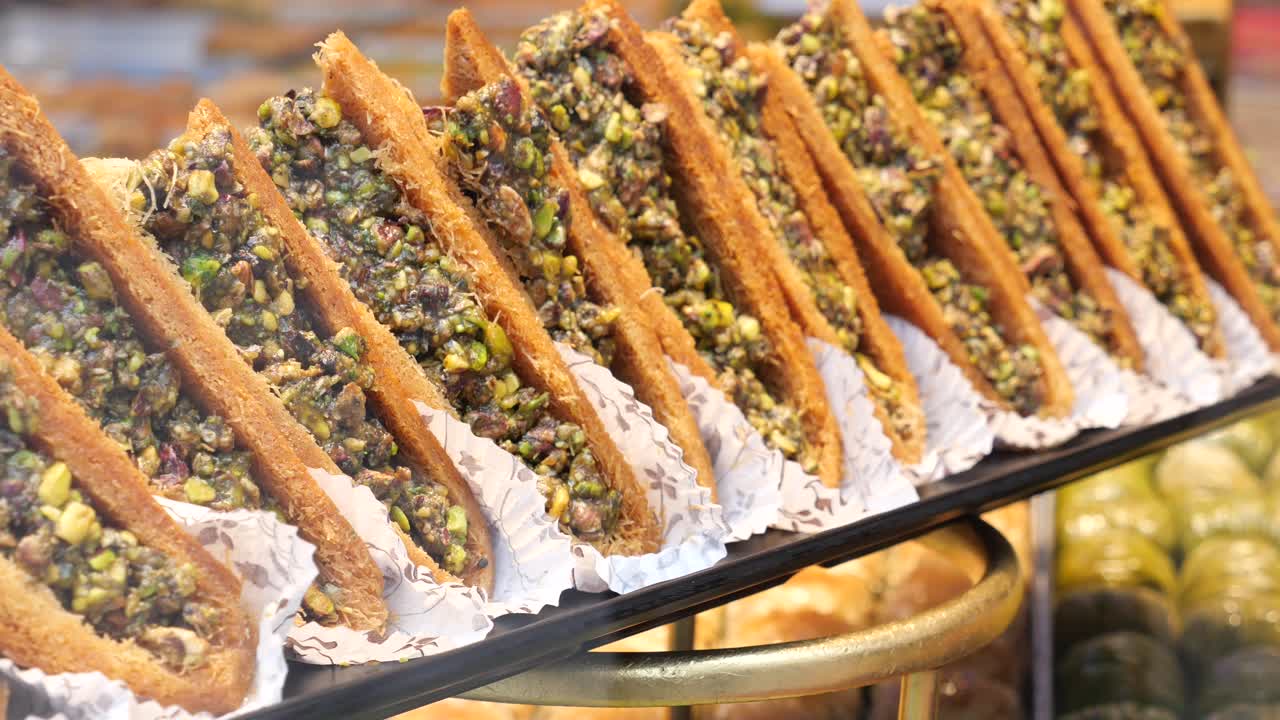 Delicious Turkish Baklava Display