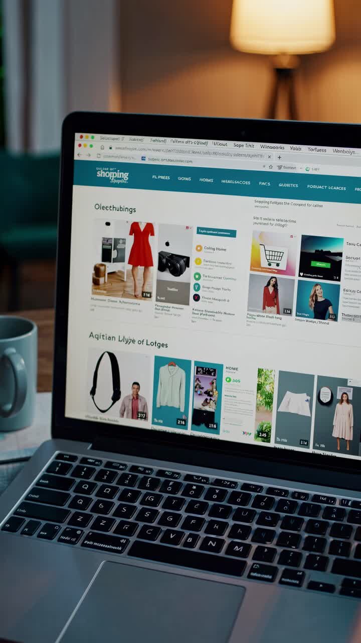 Close-up of a laptop screen displaying an online shopping site for headphones