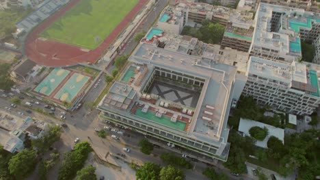 aerial view of the sport club around cancun area, tulum, playa del carmen, along the yucatan peninsula's riviera maya strip