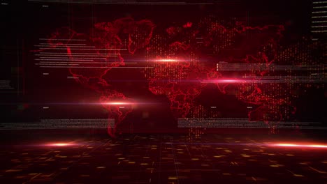 fondo del mapa del mundo en 4k (rojo)