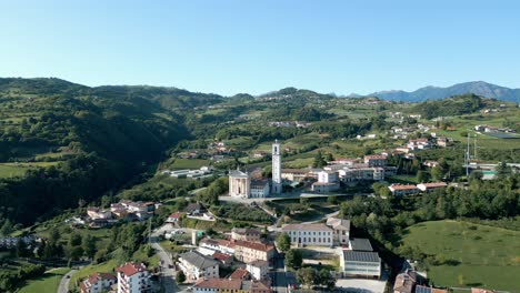 Drone-Shot-Of-Lessinia-Park-In-Beautiful-Wide-Green-Italian-Valley