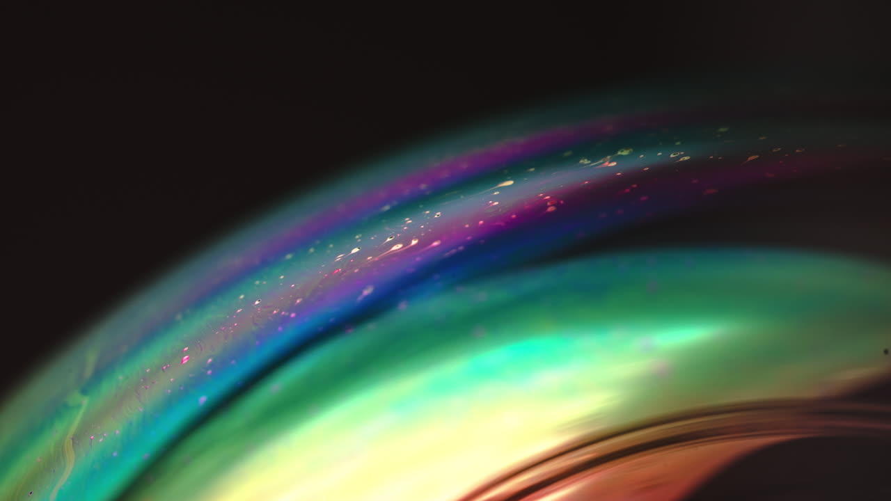 vibrant macro close-up of soap film textures