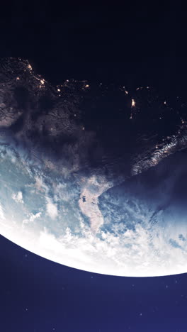 earth from space at night