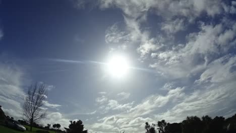 Zeitraffer-Des-Himmels-Und-Der-Wolke-In-Auckland