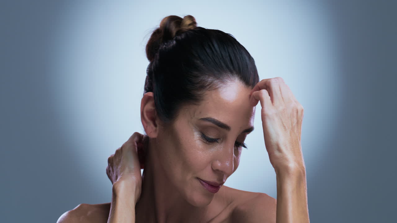 Beautiful woman portrait with clean skin