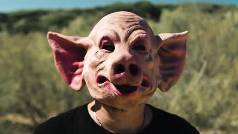 asesino de máscara de cabeza de cerdo