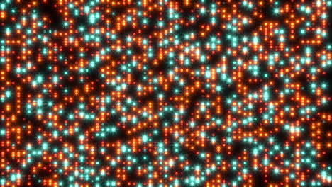 rainbow digital dots pattern on computer screen