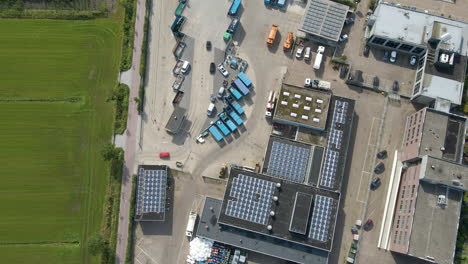 Top-down-aerial-of-busy-recycling-zone