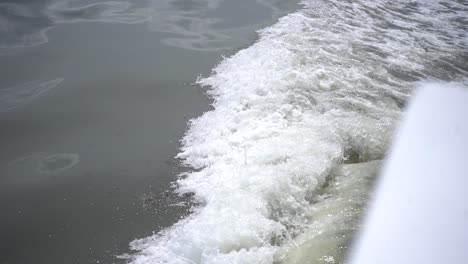 water passing ship on course