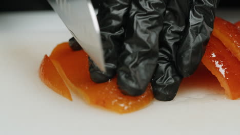 candied orange peel preparation