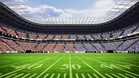 view of an american football stadium