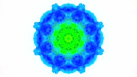 forma abstracta en fondo blanco. colores azul y verde fondo de tinta floral