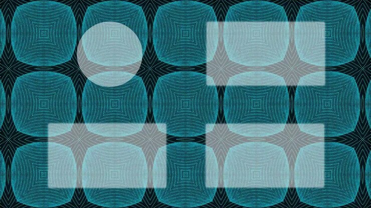 Kaleidoscope pattern end card ending screen motion graphics