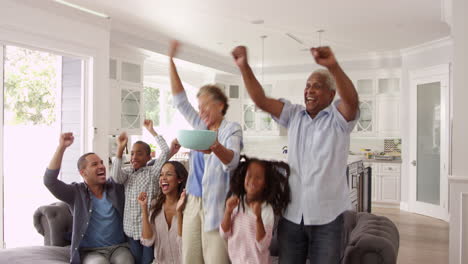 Extended-Family-Group-At-Home-Watching-TV-Shot-On-R3D